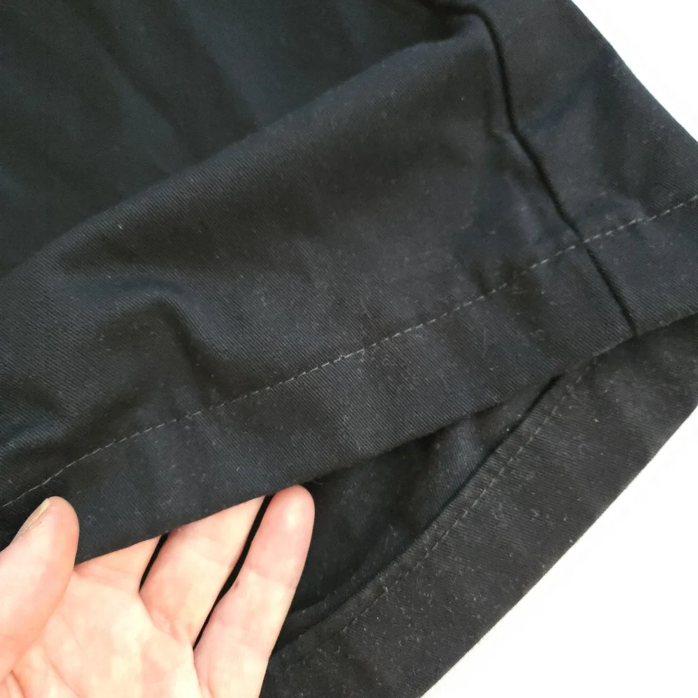 Lands' End High Rise Black Women's Cotton Blend Bootcut Trousers - Picture 3 of 9